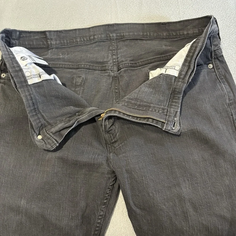 Levi's 569 Jeans Mens Fits 40x28 Black Denim Straight Leg Baggy Workwear Cotton